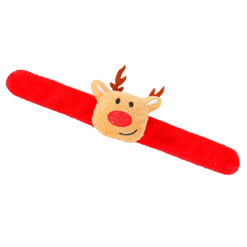 Christmas Plush Slap Bracelets for Festive Kids’ Fun