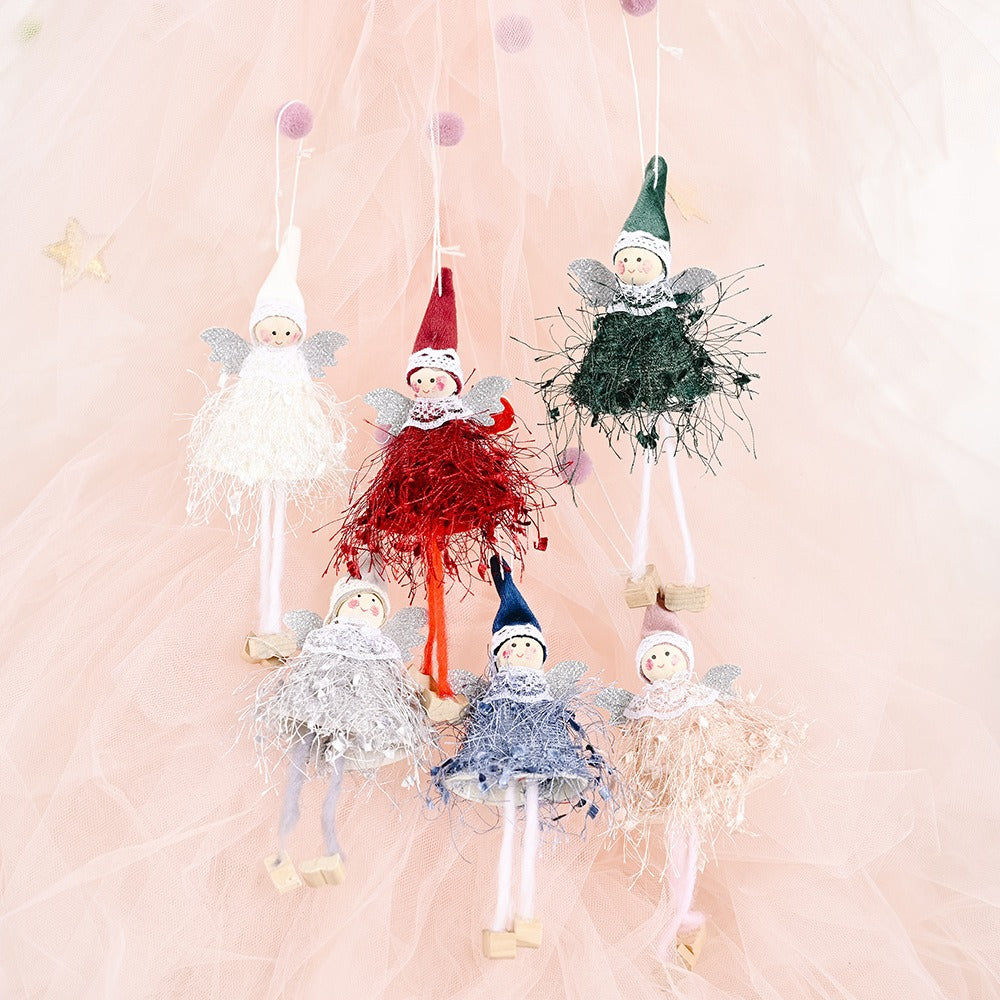 Fluffy Angel Christmas Ornaments | Whimsical Decor