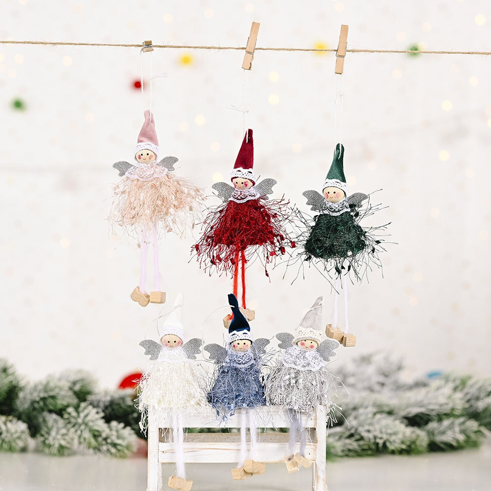 Fluffy Angel Christmas Ornaments | Whimsical Decor