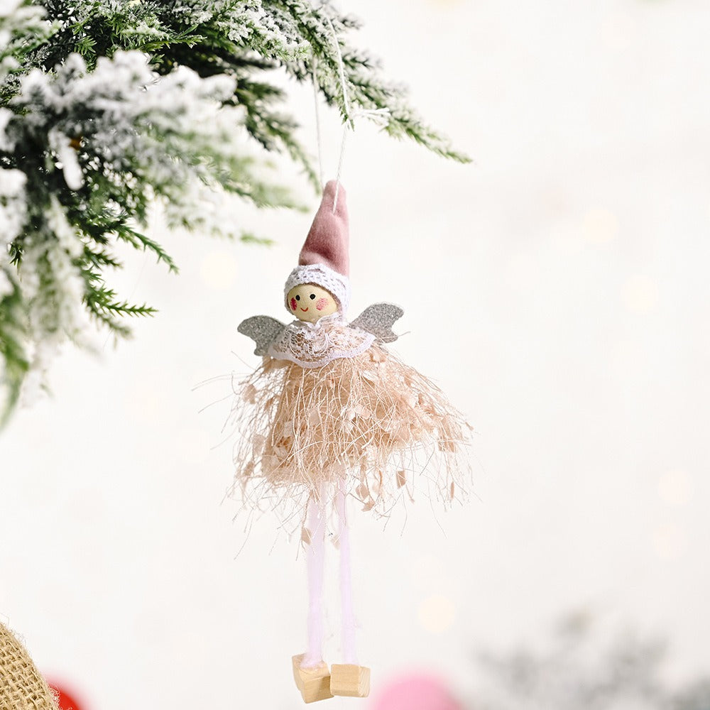 Fluffy Angel Christmas Ornaments | Whimsical Decor