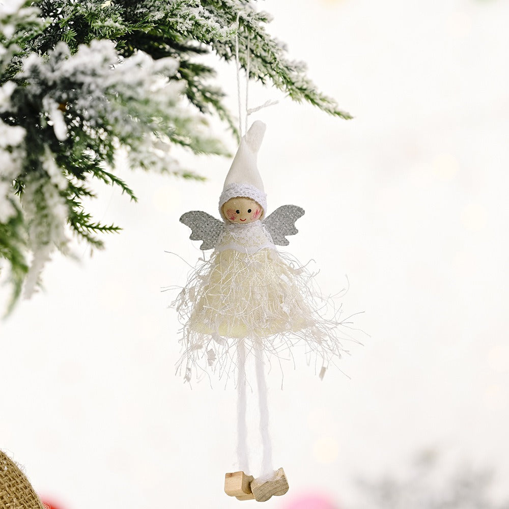 Fluffy Angel Christmas Ornaments | Whimsical Decor