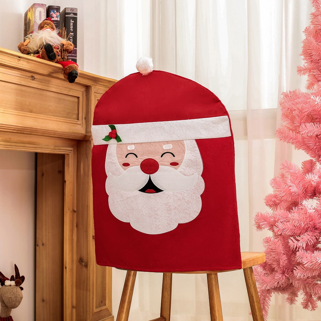 Christmas Santa Chair Cover for Festive Dining Decor