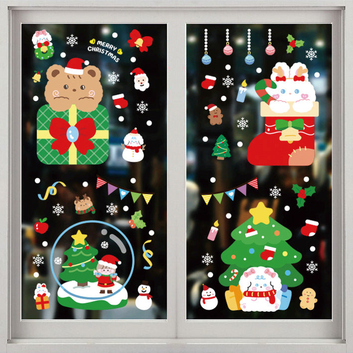 Christmas Window Cling Stickers for Festive Displays