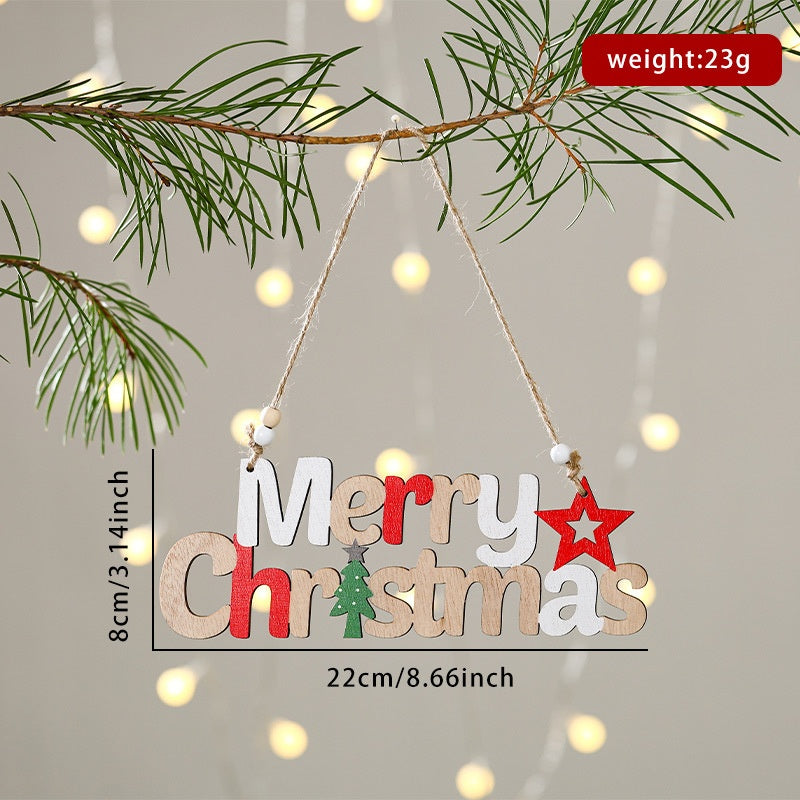 Wooden Christmas Ornament for Rustic Holiday Cheer
