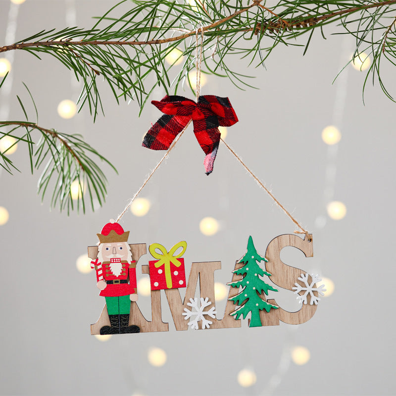 Wooden Christmas Ornament for Rustic Holiday Cheer