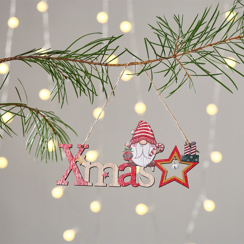 Wooden Christmas Ornament for Rustic Holiday Cheer