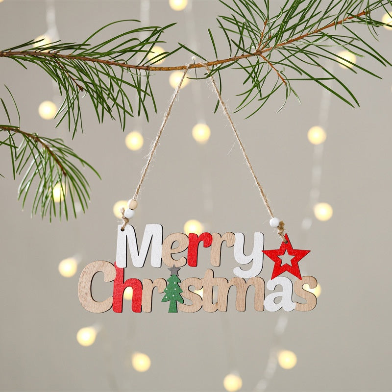 Wooden Christmas Ornament for Rustic Holiday Cheer