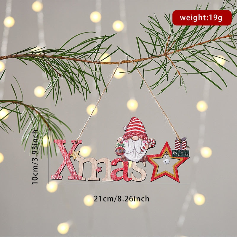 Wooden Christmas Ornament for Rustic Holiday Cheer