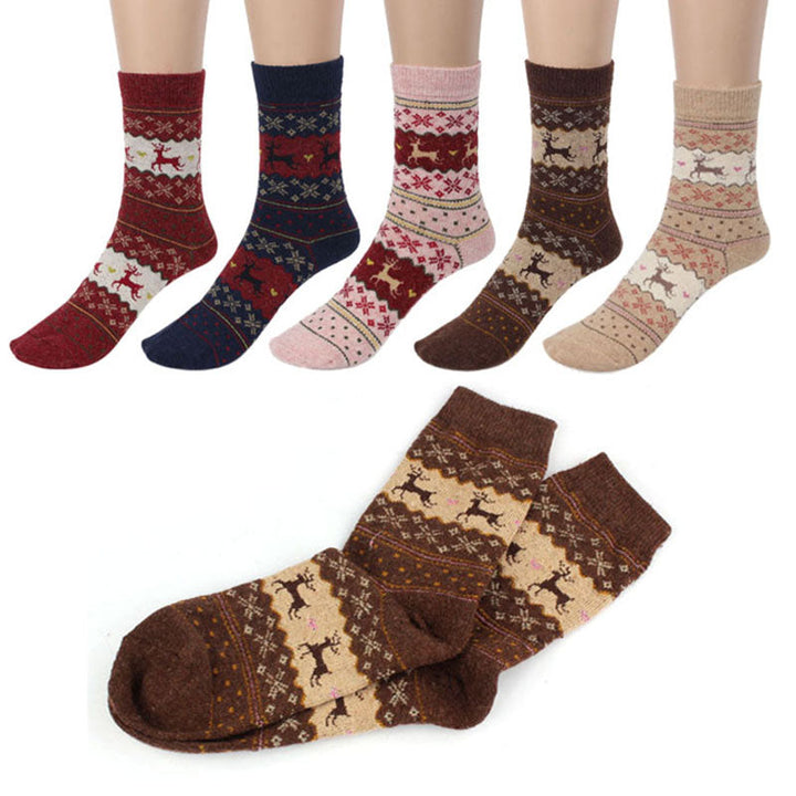 Christmas Knit Socks for Cozy Nordic Winter Style