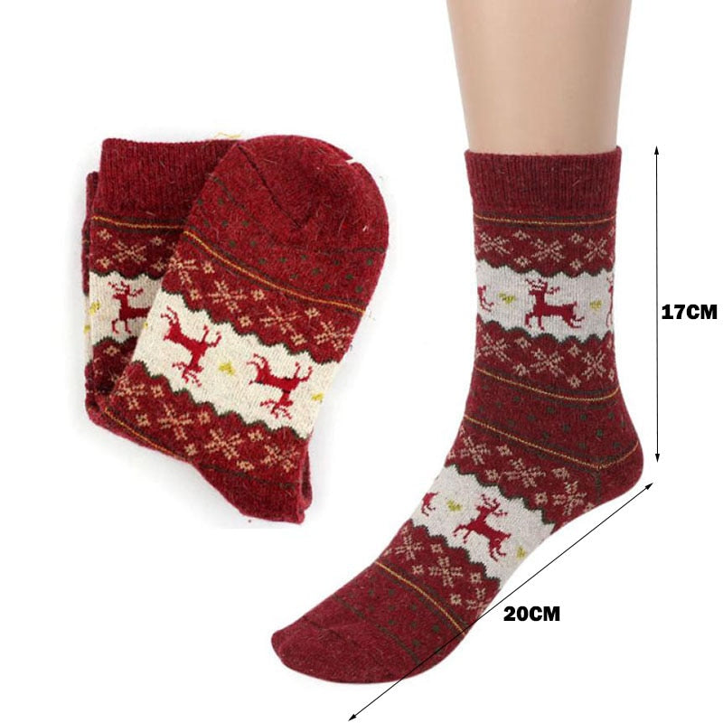 Christmas Knit Socks for Cozy Nordic Winter Style