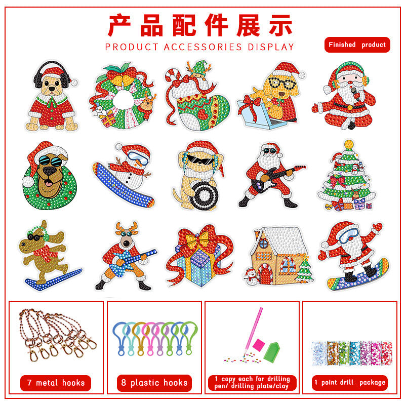 Christmas Diamond Painting Ornament Craft Kit for Joy