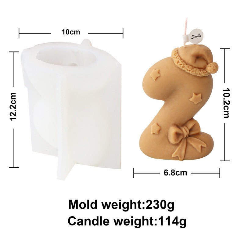 3D Christmas Candle Mold for Detailed Holiday Gifts