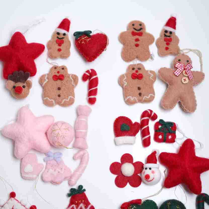 Christmas Felt Ornaments for Colorful DIY Holiday Tree Decor