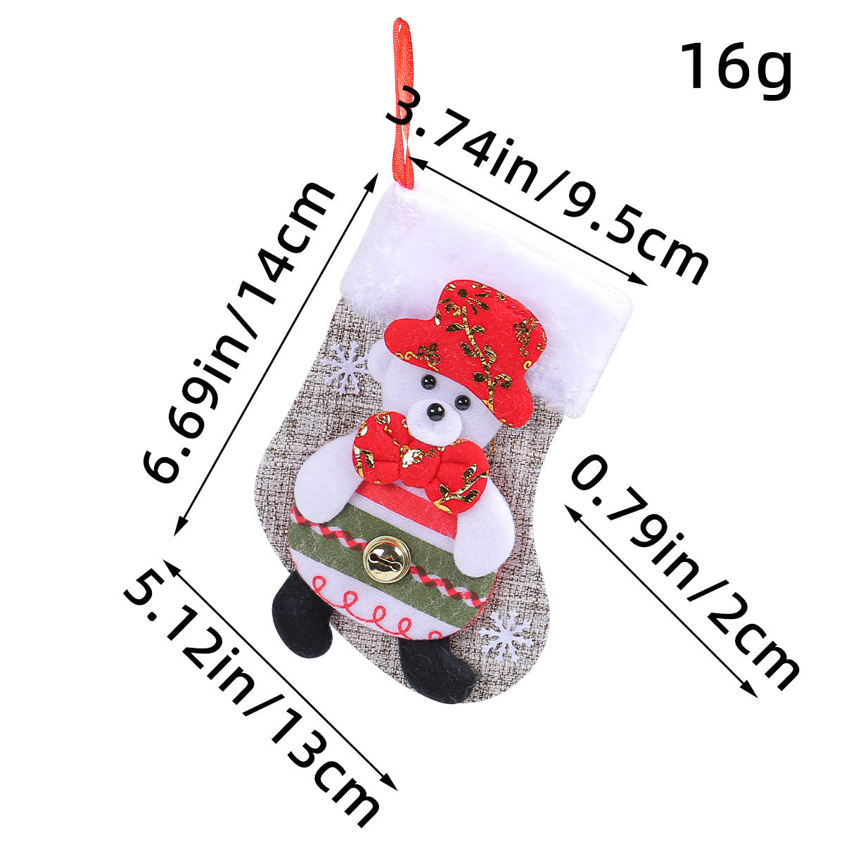 Plush Christmas Stockings for Festive Gift Displays