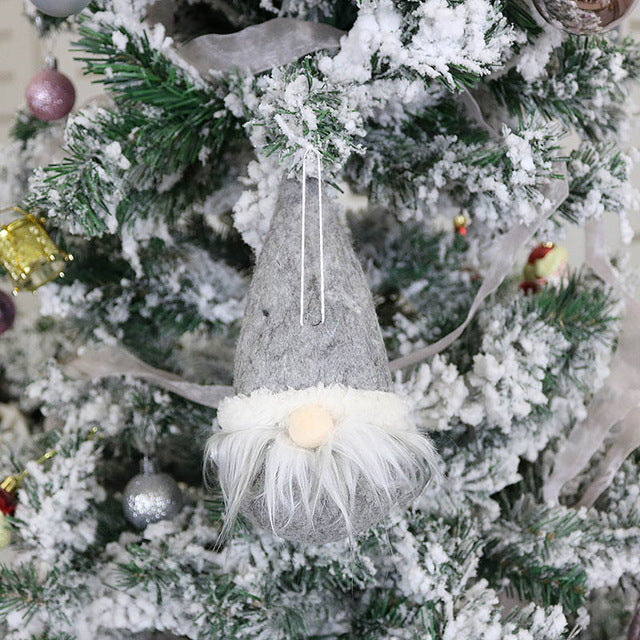 Nordic Gnome Christmas Ornament Set of 3 Plush Décor