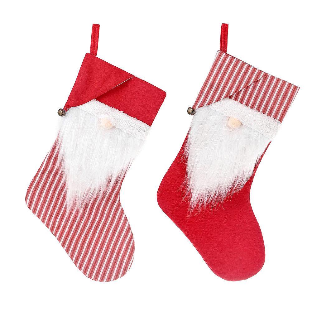 Christmas Dwarf Stocking – Whimsical Santa Mantel Decor