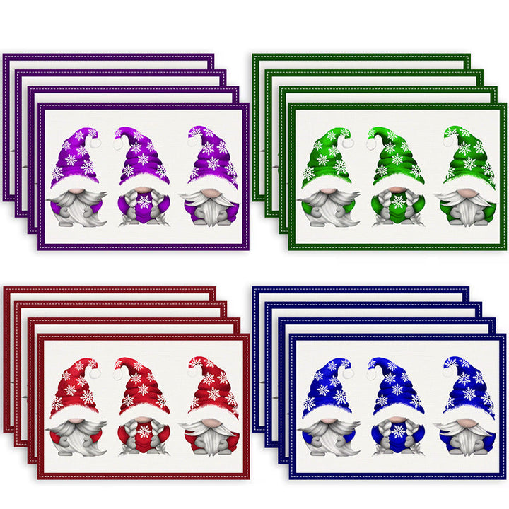 Christmas Gnome Placemat — Cheerful Holiday Table Decor