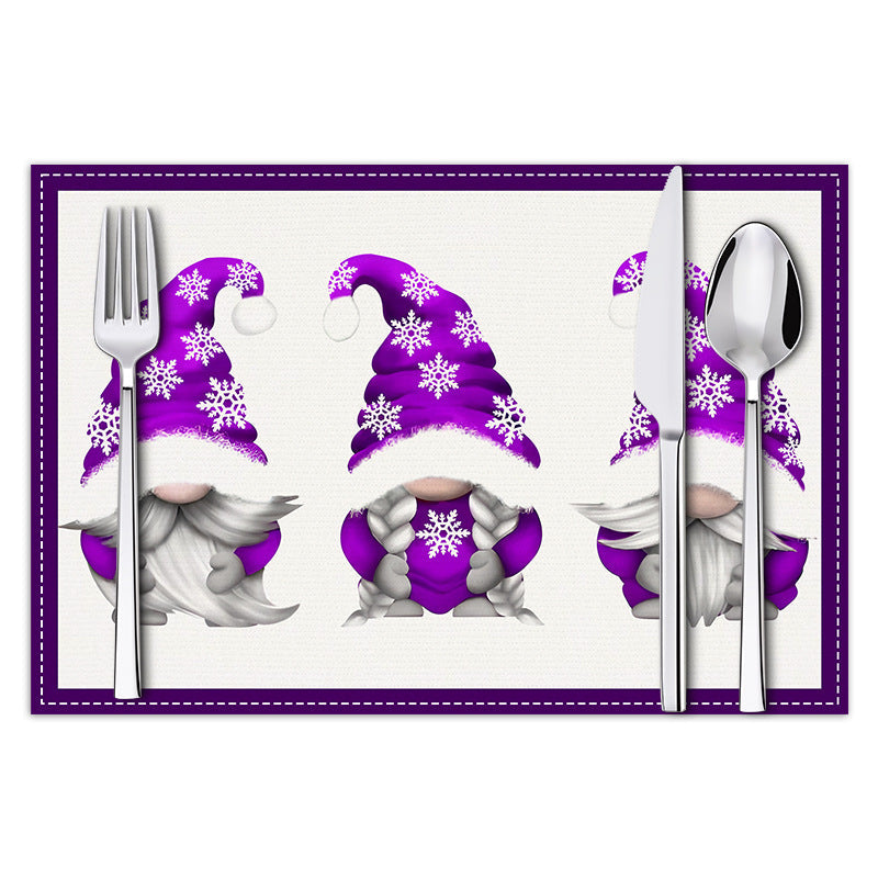 Christmas Gnome Placemat — Cheerful Holiday Table Decor