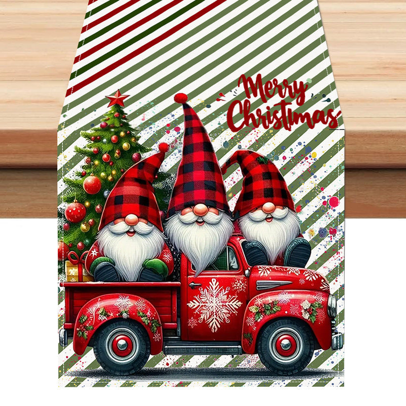 Christmas Table Flag for a Festive Holiday Tablescape