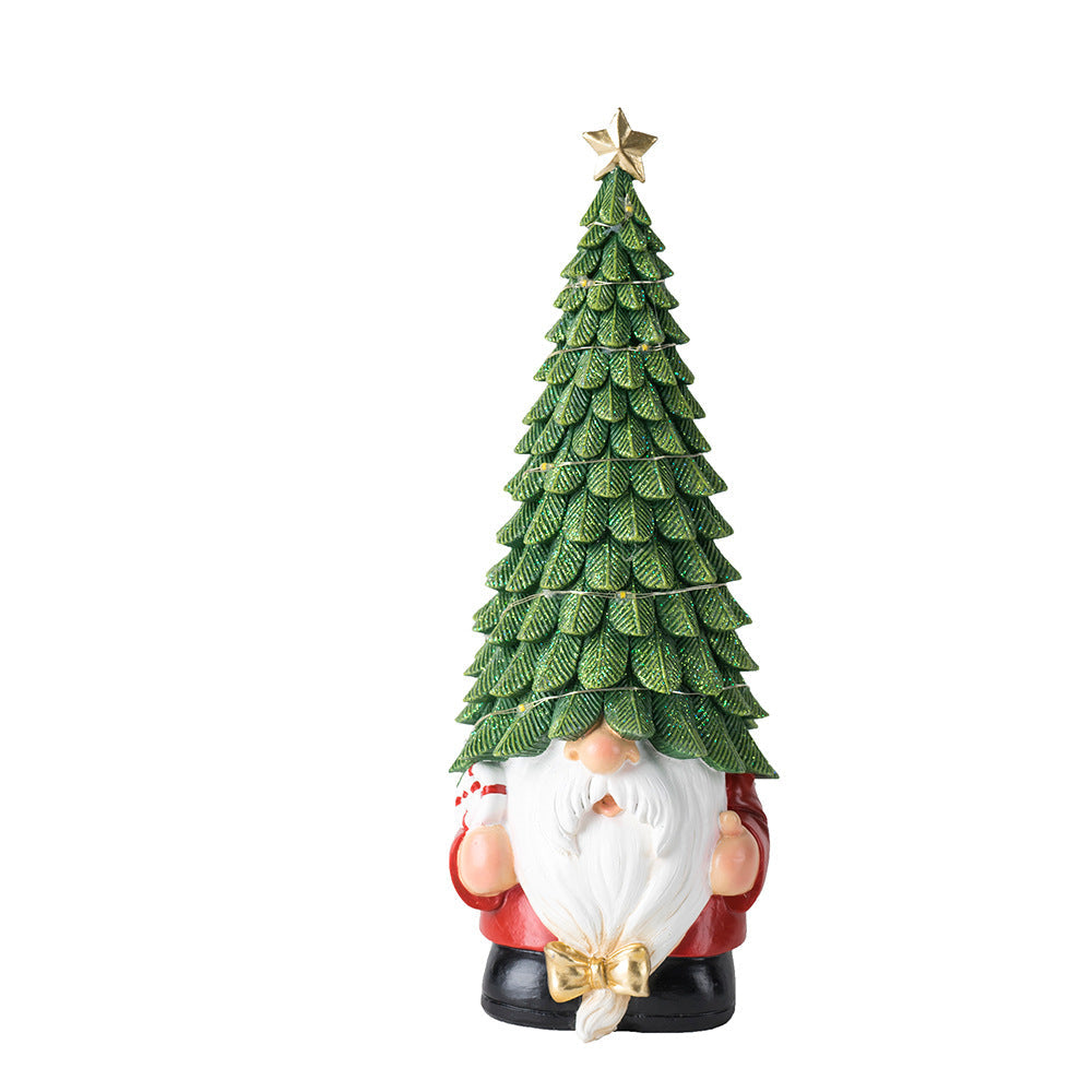Christmas Gnome Decorations with Warm Glowing Lights