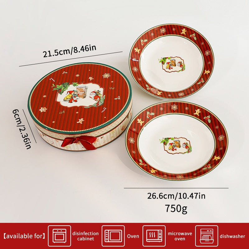 Christmas Ceramic Tableware Set for Elegant Hosting