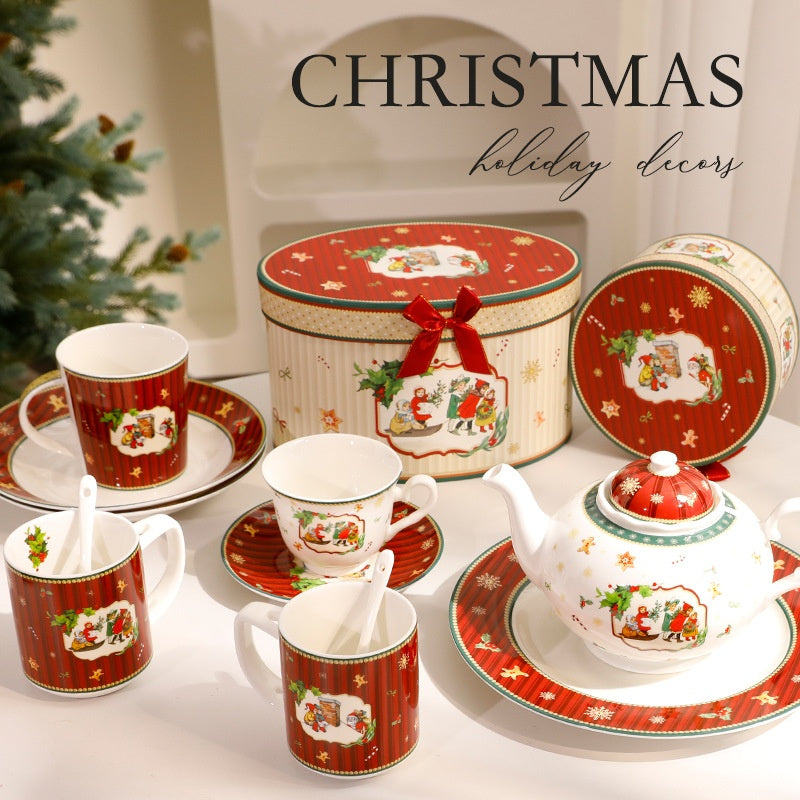 Christmas Ceramic Tableware Set for Elegant Hosting