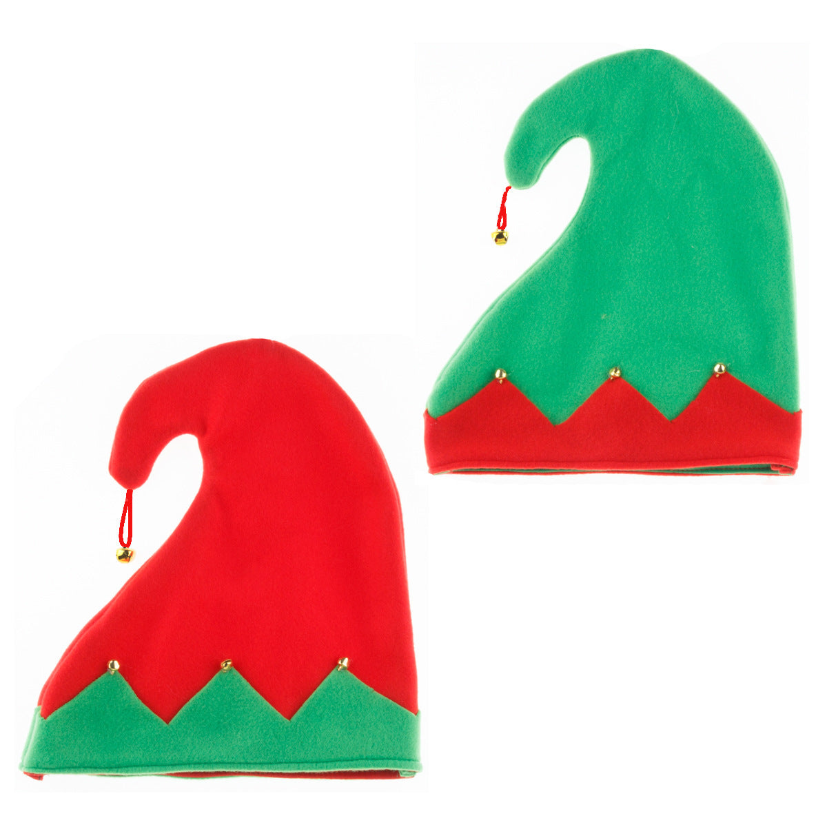 Christmas Elf Hat – Festive Red Green Party Accessory