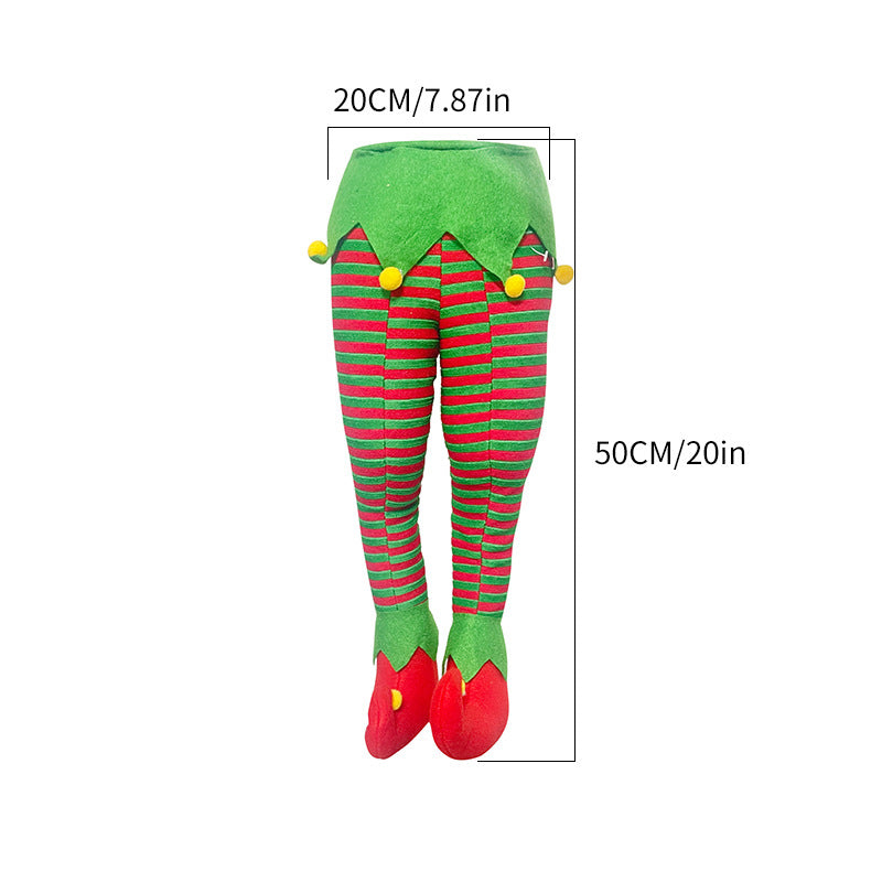 Christmas Elf Legs Tree Decor for Whimsical Holiday Cheer