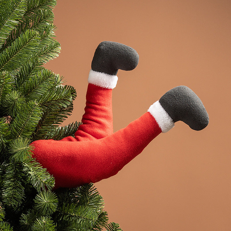 Christmas Elf Legs Tree Decor for Whimsical Holiday Cheer