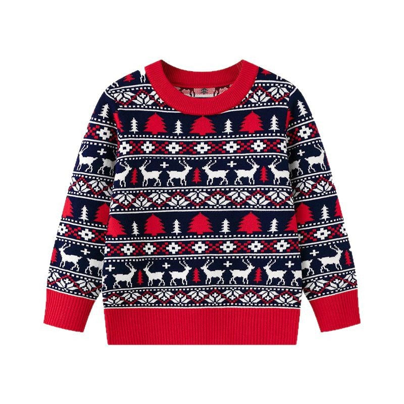 Baby Christmas Sweater | Nordic Reindeer Knitwear