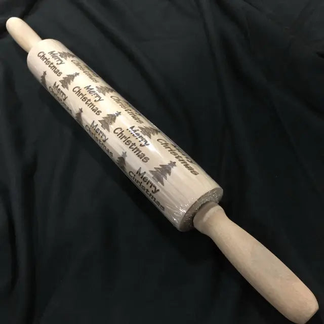 Christmas Embossing Rolling Pin for Cookies and Fondant