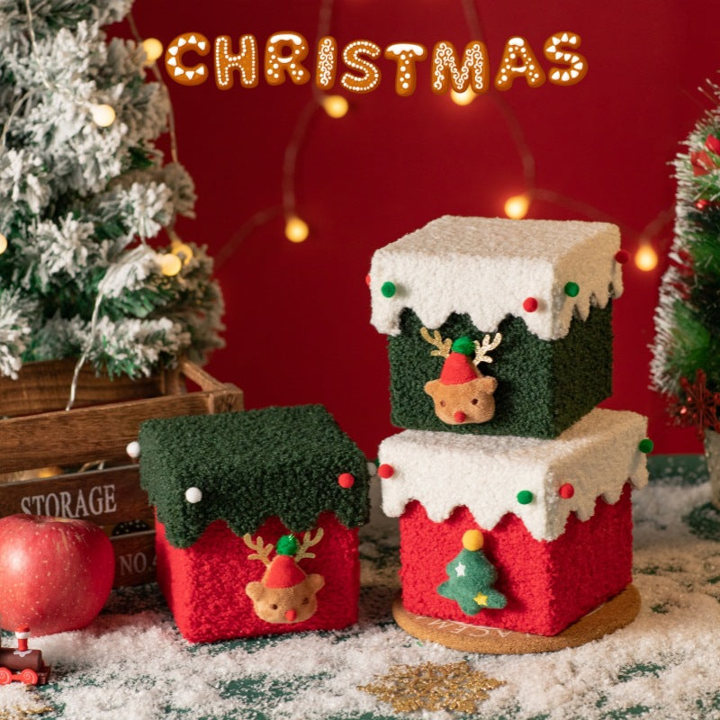 Christmas Apple Gift Box - Reusable Holiday Gift Decor
