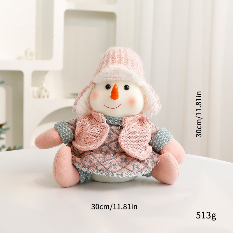 Christmas Faceless Doll Set for Cozy Tabletop Decor