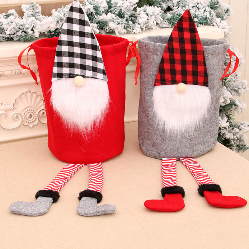 Christmas Santa Gift Bag for Reusable Holiday Decor