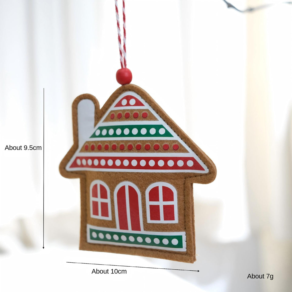 Christmas Felt Ornaments for a Cozy Gingerbread Tree