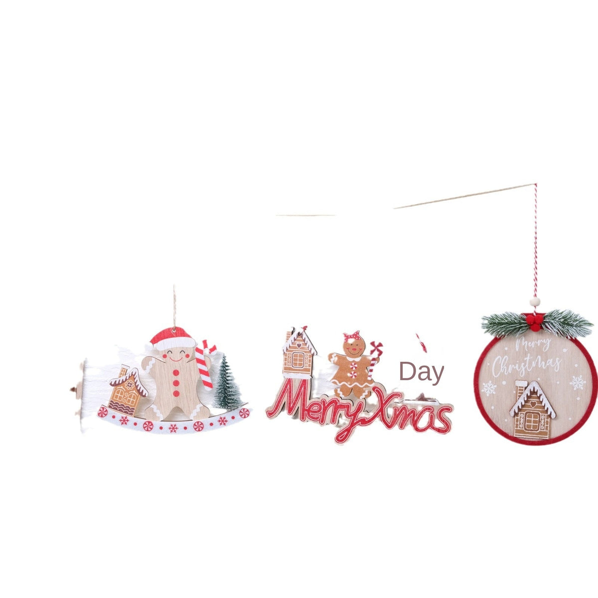 Felt Gingerbread Ornament Set for Cohesive Christmas Trees