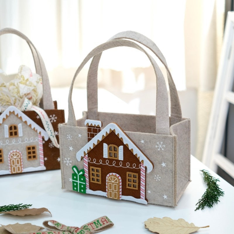 Christmas Felt Gift Bag for Festive Treats & Gifts