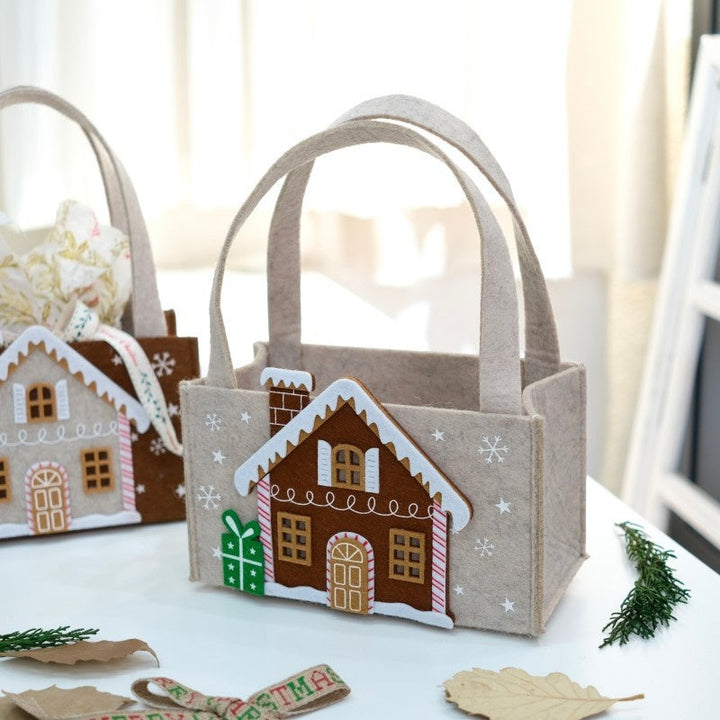 Christmas Felt Gift Bag for Festive Treats & Gifts