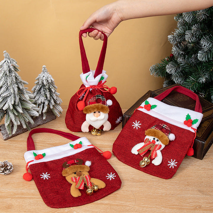 Christmas Gift Bag for Festive Candy & Small Gifts