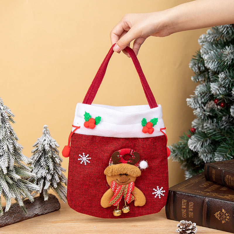 Christmas Gift Bag for Festive Candy & Small Gifts