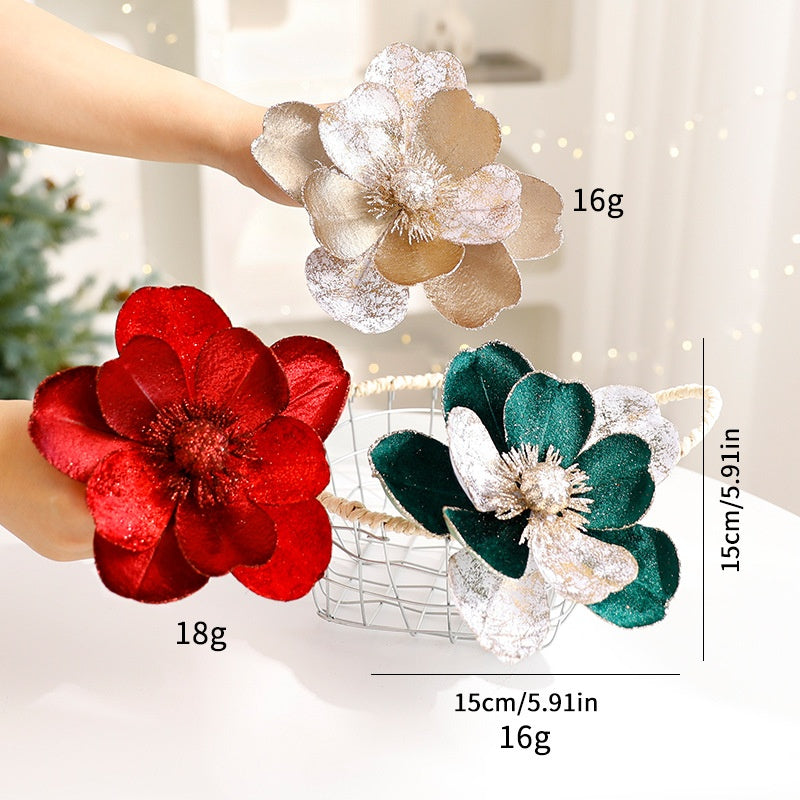 Artificial Christmas Flowers for Sparkling Holiday Decor