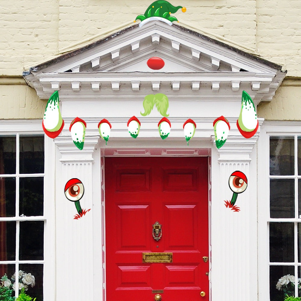 Christmas Garage Door Stickers Holiday Decor Display