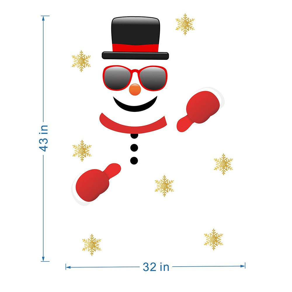 Christmas Garage Door Stickers Holiday Decor Display