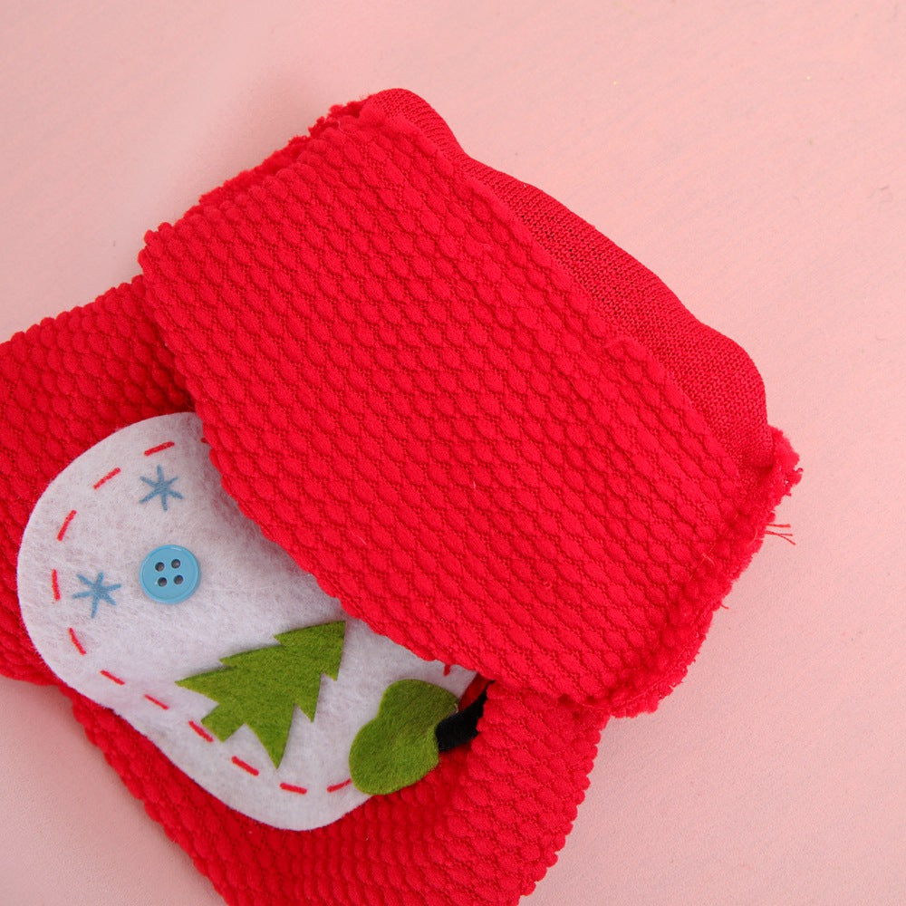 Christmas Gift Bag with 3D Snowman for Small Gifts