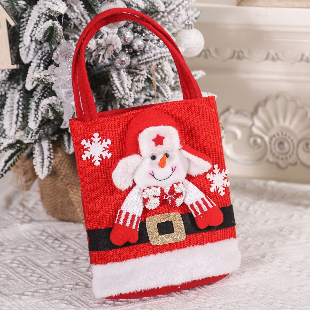 Christmas Gift Bag — Reusable Character Tote for Kids