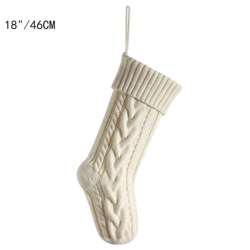 Cable-Knit Christmas Stocking for Cozy Gift Displays