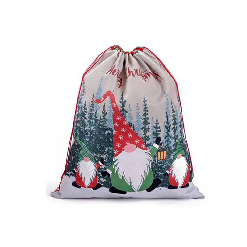 Christmas Gift Bag – Reusable Santa Drawstring Sack