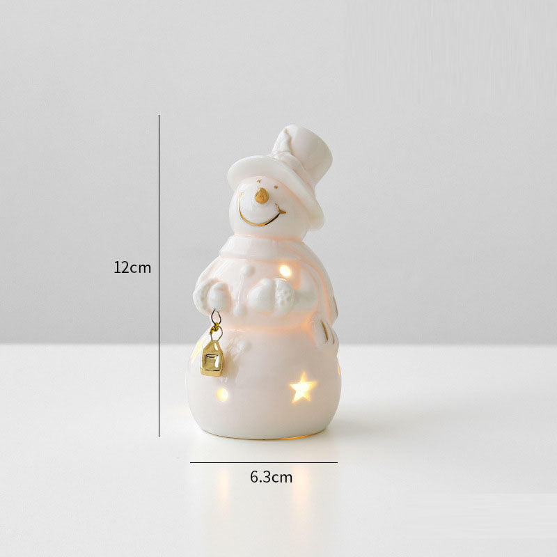 Ceramic Christmas Car Decor With Cozy Holiday Glow