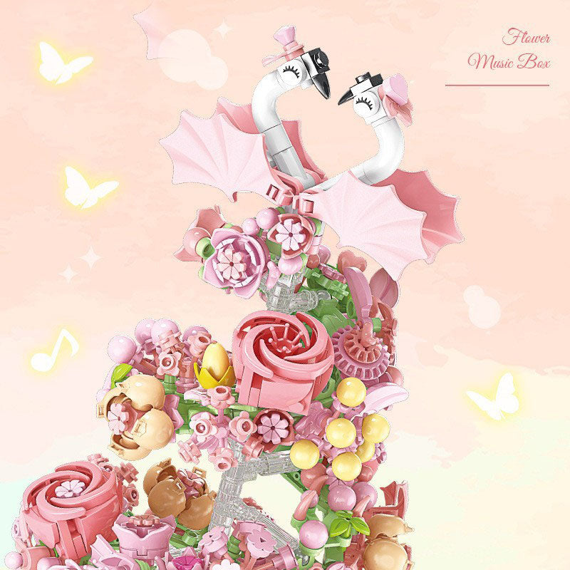 Flower Music Box Building Kit With Lights for Kids