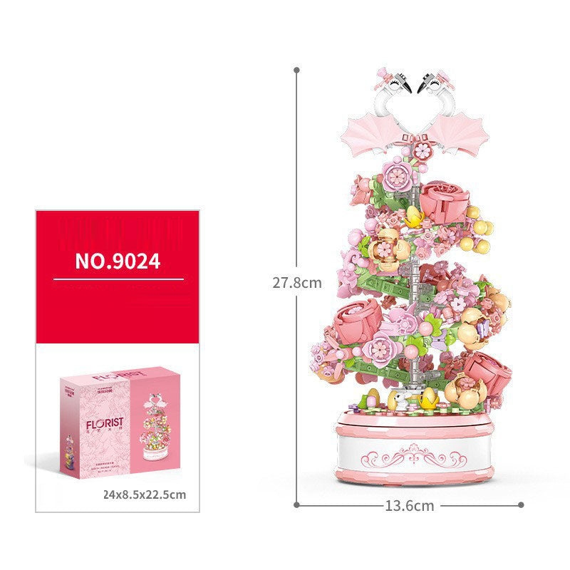 Flower Music Box Building Kit With Lights for Kids